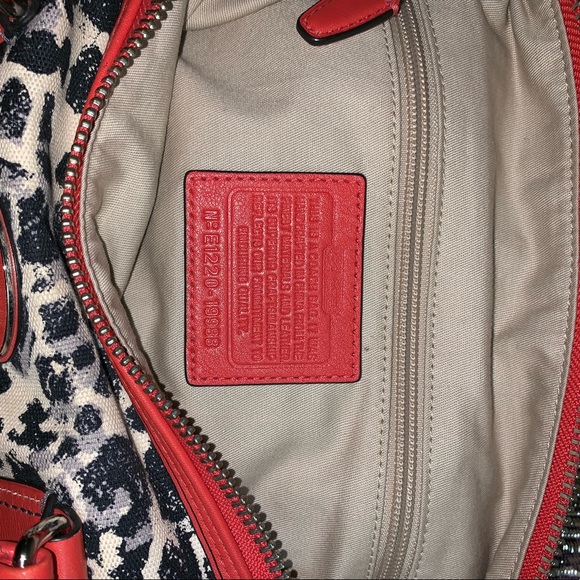 Coach Legacy Ocelot Print Rory Satchel - Picture 7 of 11